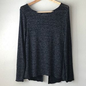 Abercrombie & Fitch Open Back Mesh Knit Sweater M
